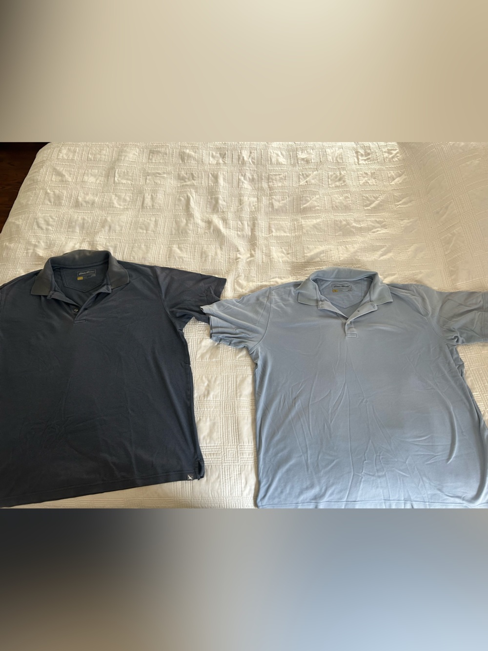 Eddie Bauer Polo Pack — Dark Navy and Light Blue
